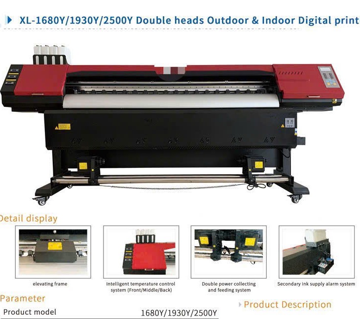 XL-2500Y - Máy in decal khổ lớn 2m5 1-2 đầu phun Epson i3200 
